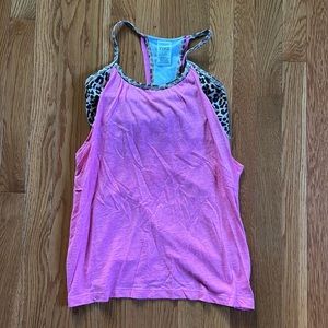 Large Victoria Secret Built in Cheeta Bra Tank